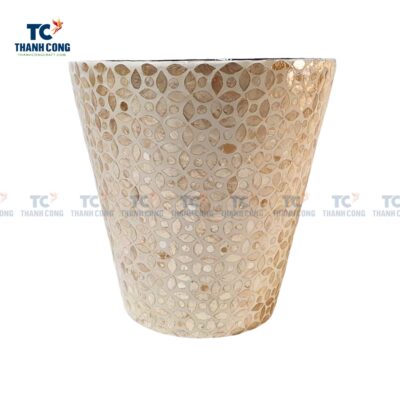 Mother Of Pearl Inlaid Plant Pot (TCSB-23163)