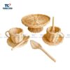 Rattan Coffee Set Toy (TCBDA-24074)