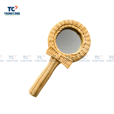 Rattan Hand Mirror (TCHD-24291)