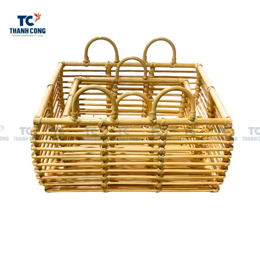 Rectangle Rattan Basket Set (TCSB-23161)