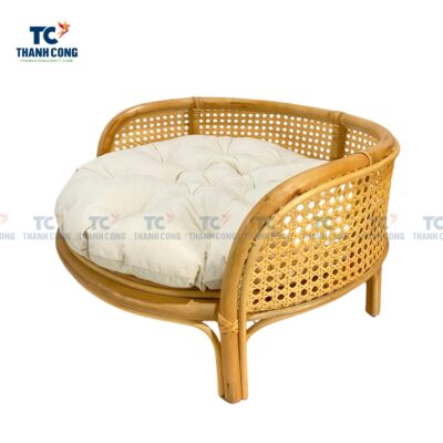 Round Rattan Pet Bed (TCPH-24109)