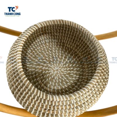 Seagrass Hanging Planter With Rattan Frame (TCSB-23159)
