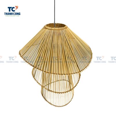 Three Tiers Bamboo Pendant Lights (TCHD-24302)