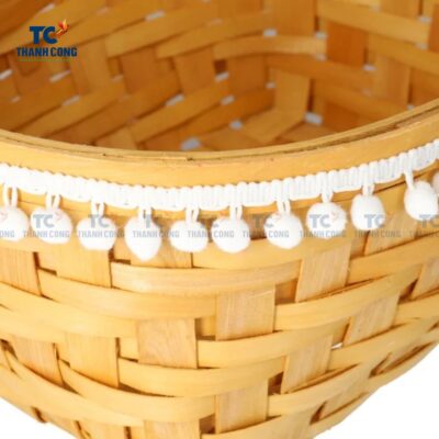 Bamboo Flower Basket with Handle (TCSB-24178)