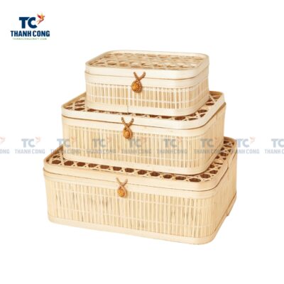 Bamboo Storage Container with Lid, wholesale, bamboo box