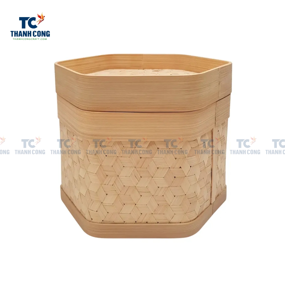Hexagon Bamboo Woven Box TCHD 24350 