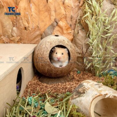 Coconut Shell House For Hamsters (TCPH-24110)