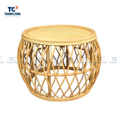 wicker, rattan drum coffee table, wholesale