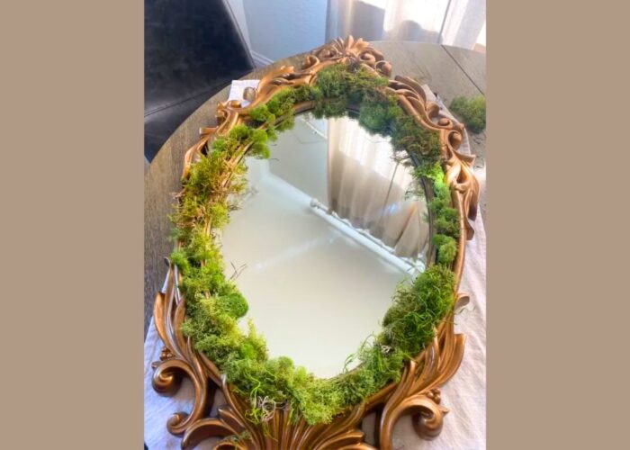 How to make a DIY fairy moss mirror