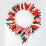 How to make a christmas wreath with fabric