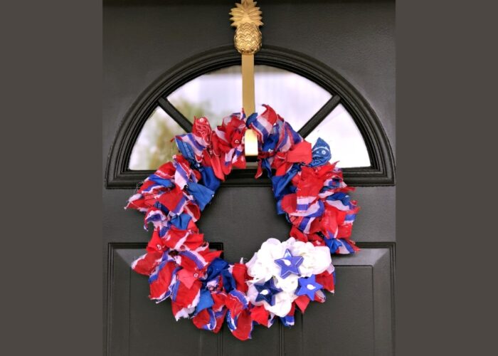 How to make a scarf wreath DIY