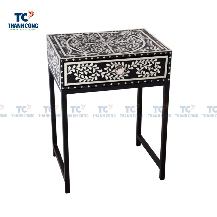 Mother Of Pearl Inlay Bedside Table (TCF-24153)