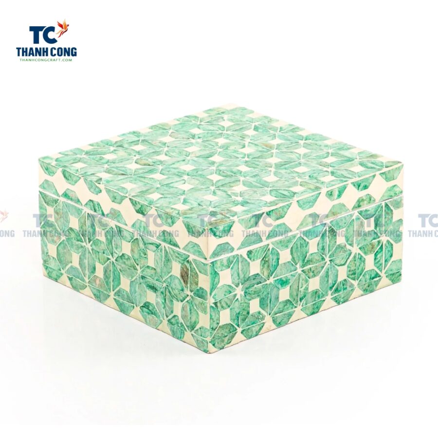 Green mother of pearl inlay box, wholesale