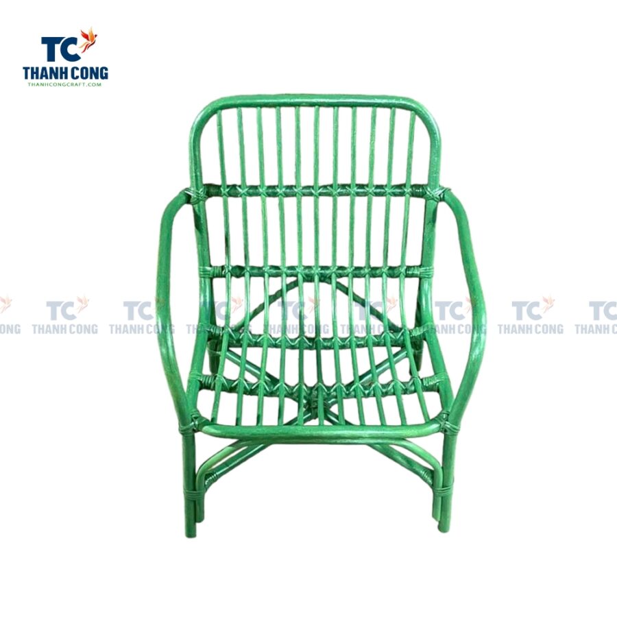 Rattan Kids Chair Green (TCBDA-24081)