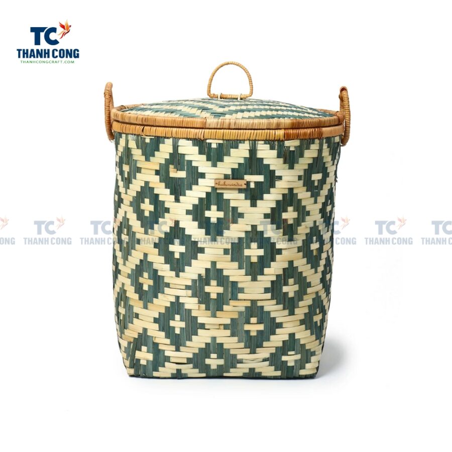 Round Bamboo Laundry Basket (TCSB-24176)