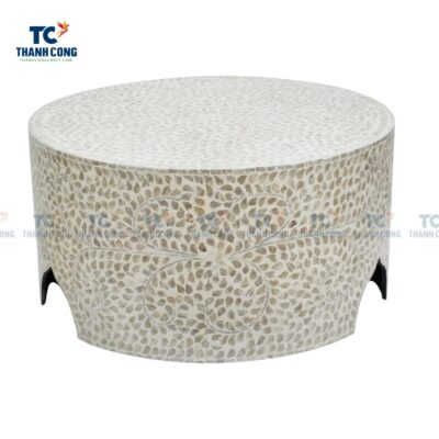 Round Mother Of Pearl Coffee Table MOP Table (TCF-24150)