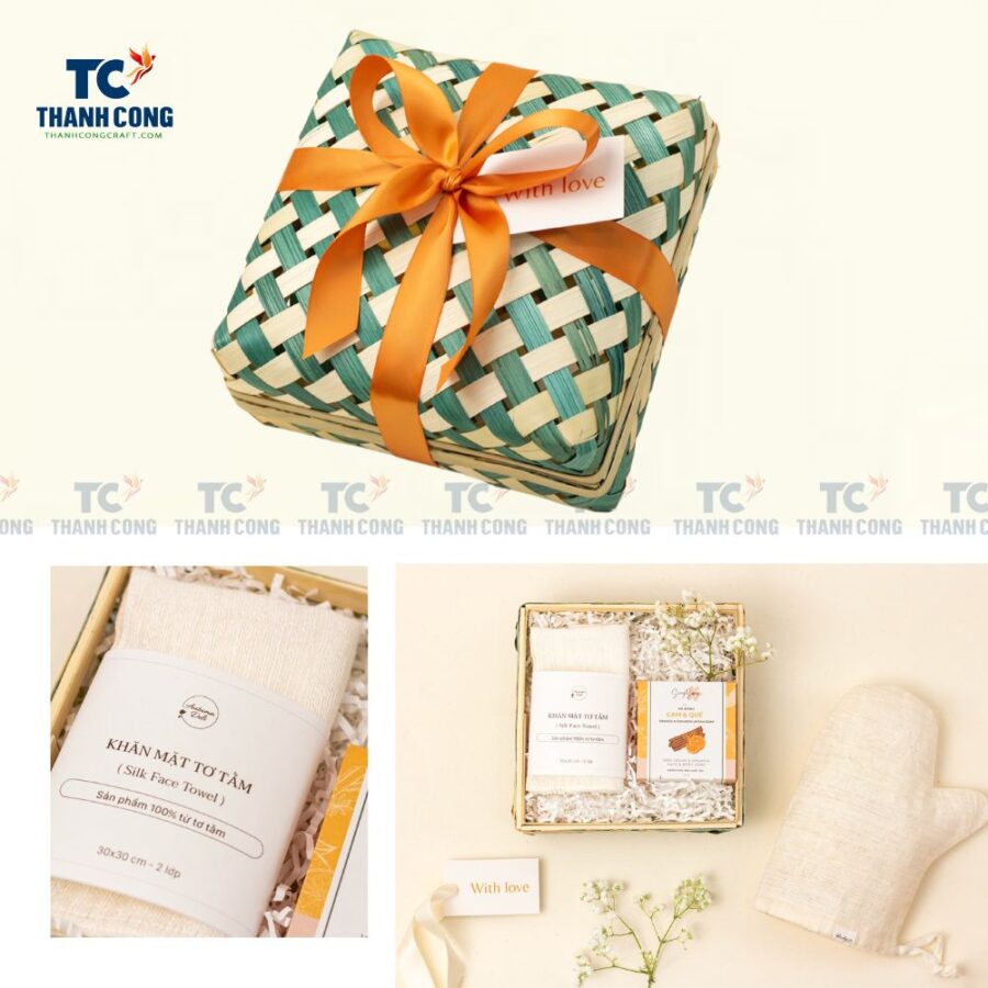 Square Bamboo Gift Box Wholesale (TCHD-24331)