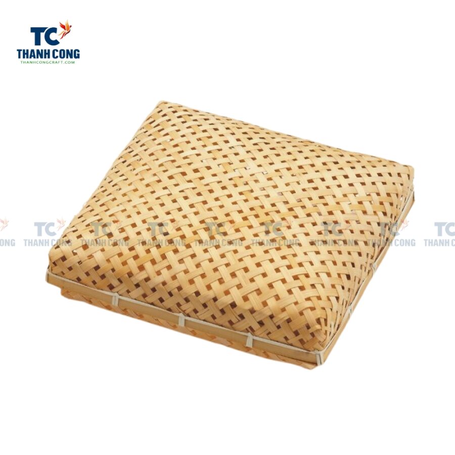 Square Woven Bamboo Box