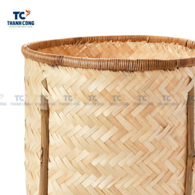 Bamboo basket with legs