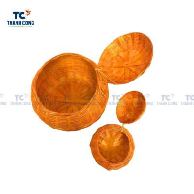 Bamboo pumpkin basket