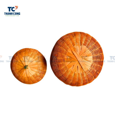 Bamboo pumpkin basket