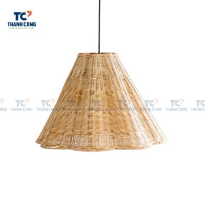 Wicker Scalloped Lampshade, wholesale