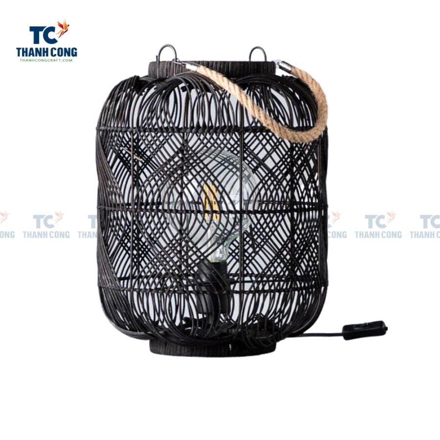 Black Rattan Lantern (TCHD-24429)