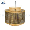 Black Woven Bamboo Pendant Shade (TCHD-24380)