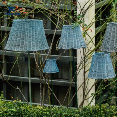 Blue Rattan Lampshade (TCHD-24419)