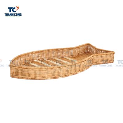 Fish Shape Rattan Tray (TCKIT-24380)