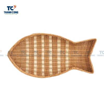 Fish Shape Rattan Tray (TCKIT-24380)