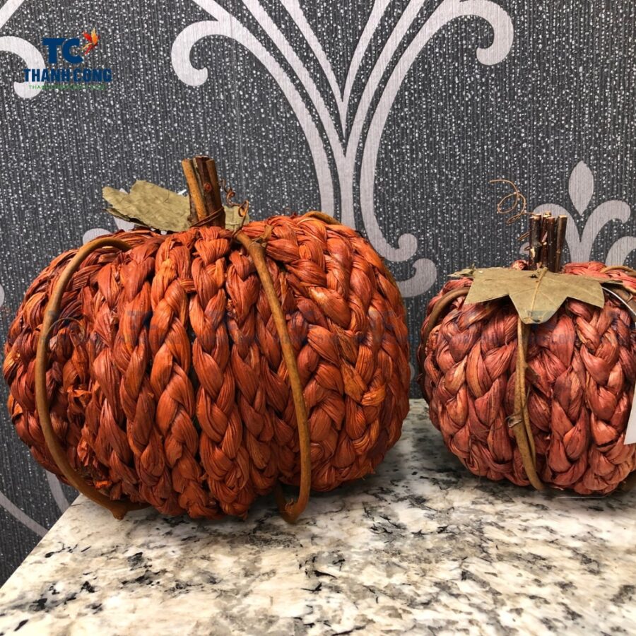 Halloween Seagrass Pumpkin Decorations (TCHD-24474)
