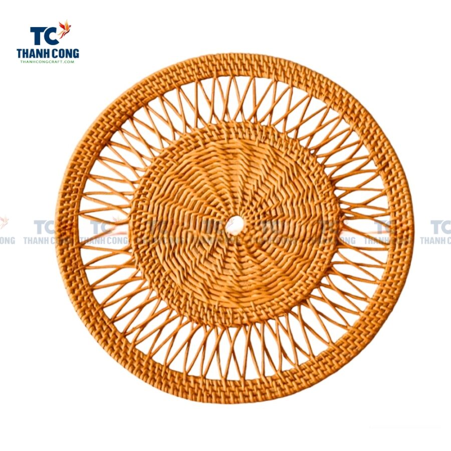 Hand Woven Round Rattan Placemat (TCKIT-24313)