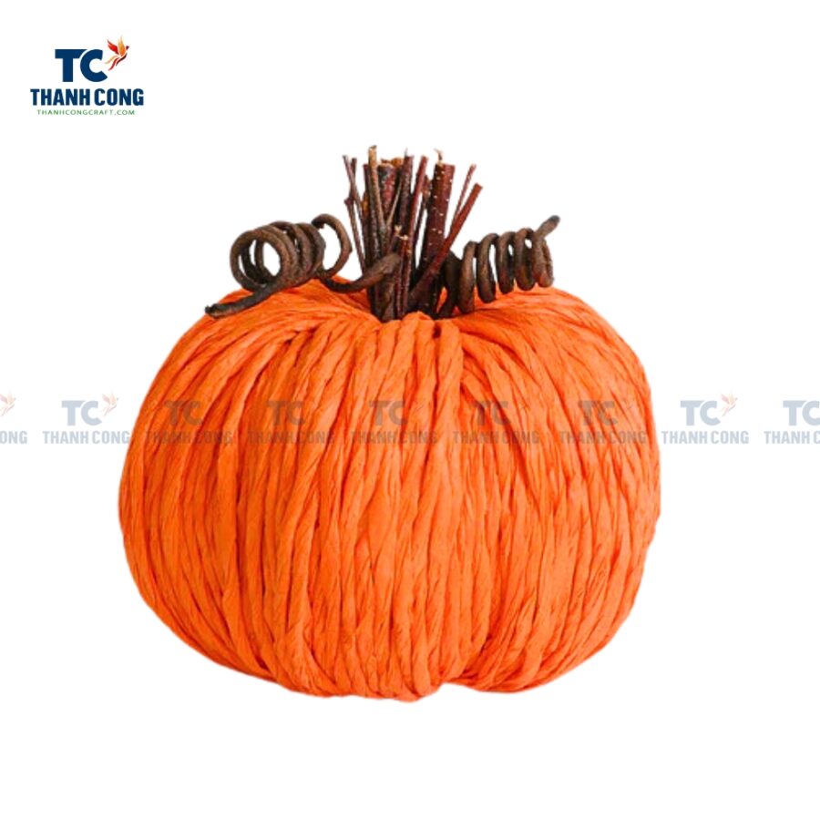 Handmade Seagrass Pumpkin (TCHD-24477)