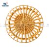 Handwoven Round Water Hyacinth Placemat (TCKIT-24327)