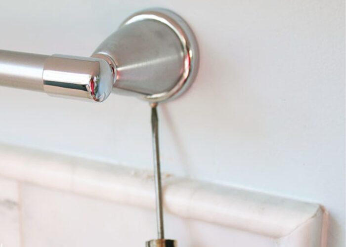 How to install a bathroom towel bar rack How to install a bathroom towel bar rack