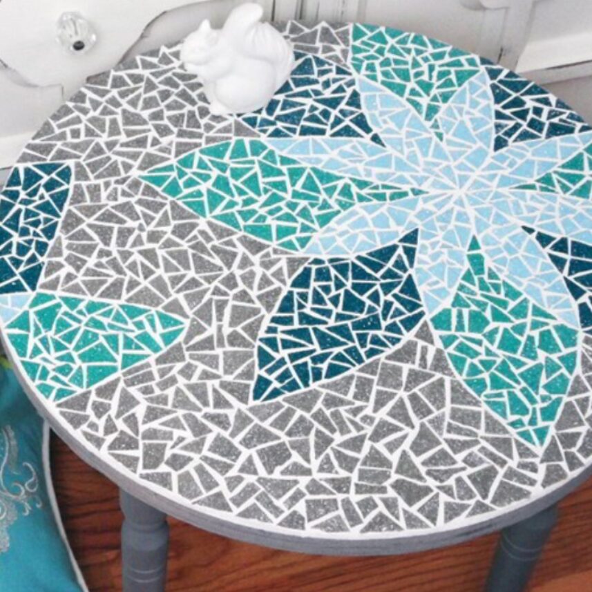 Diy Mosaic Tile Table Top Pin By Lara Ward On Mosaic Art | Mosaic