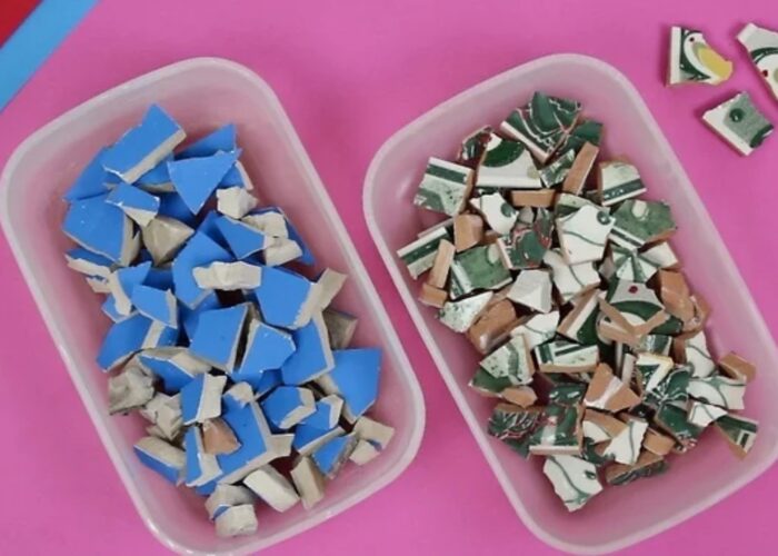 How to make a mosaic wall art for beginner