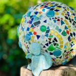 How to make mosaic garden gazing balls with bowling balls