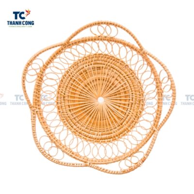 Natural Flower Rattan Placemat (TCKIT-24307)