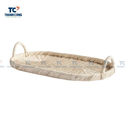 Oval Rattan Tray With Handle (TCKIT-24372)