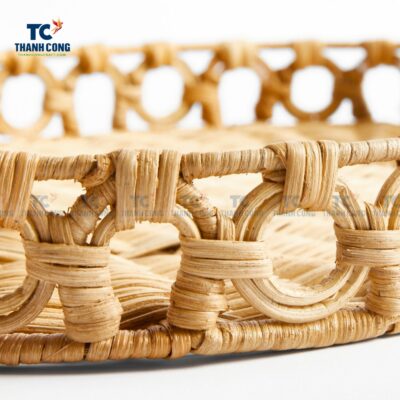 Oval Rattan Tray With Handles (TCKIT-24378)