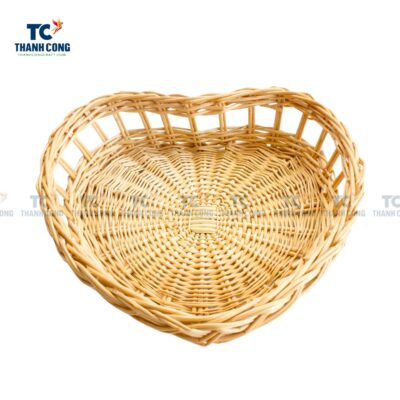 Rattan Heart Shape Tray (TCKIT-24340)