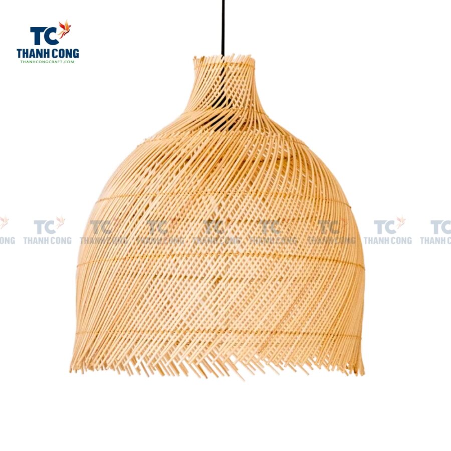 Open Weave Rattan Dome Pendant