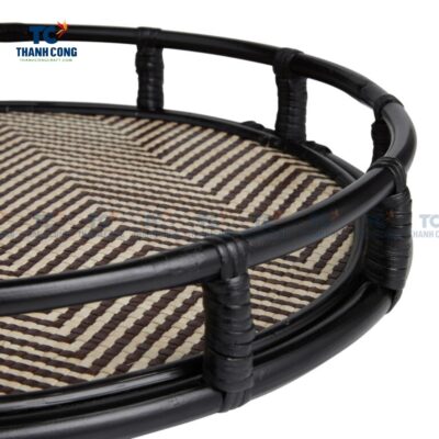 Rattan Tray Black (TCKIT-24363)