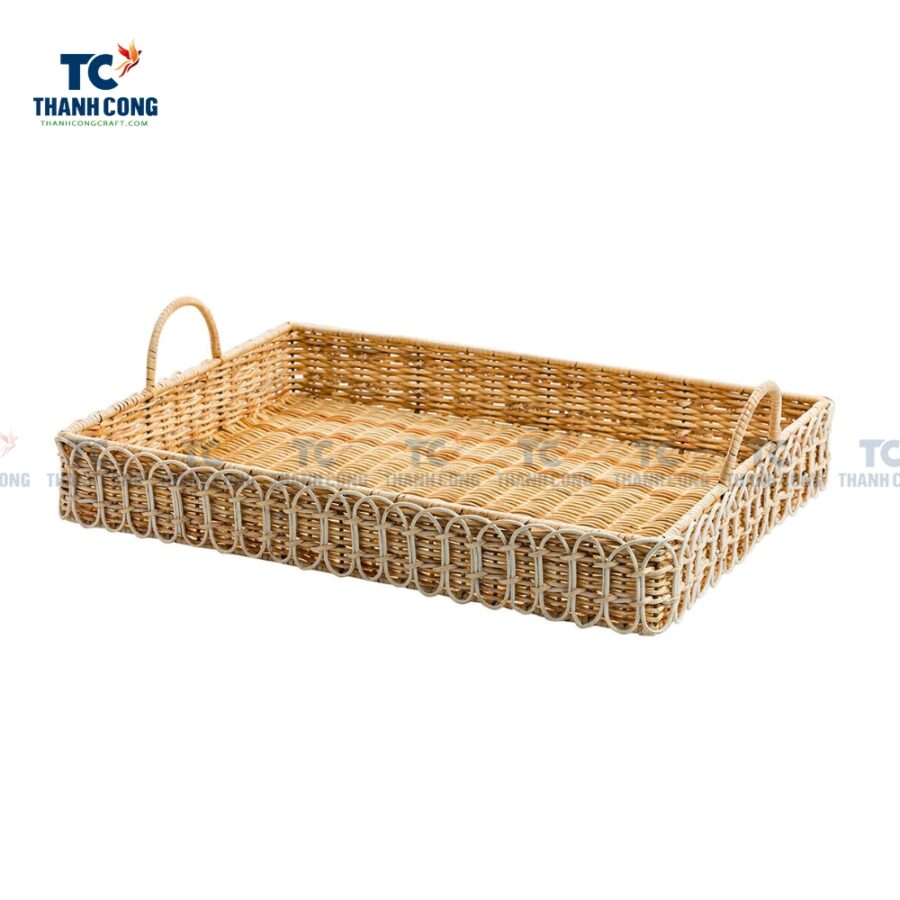 Rattan Tray With Handles (TCKIT-24332)