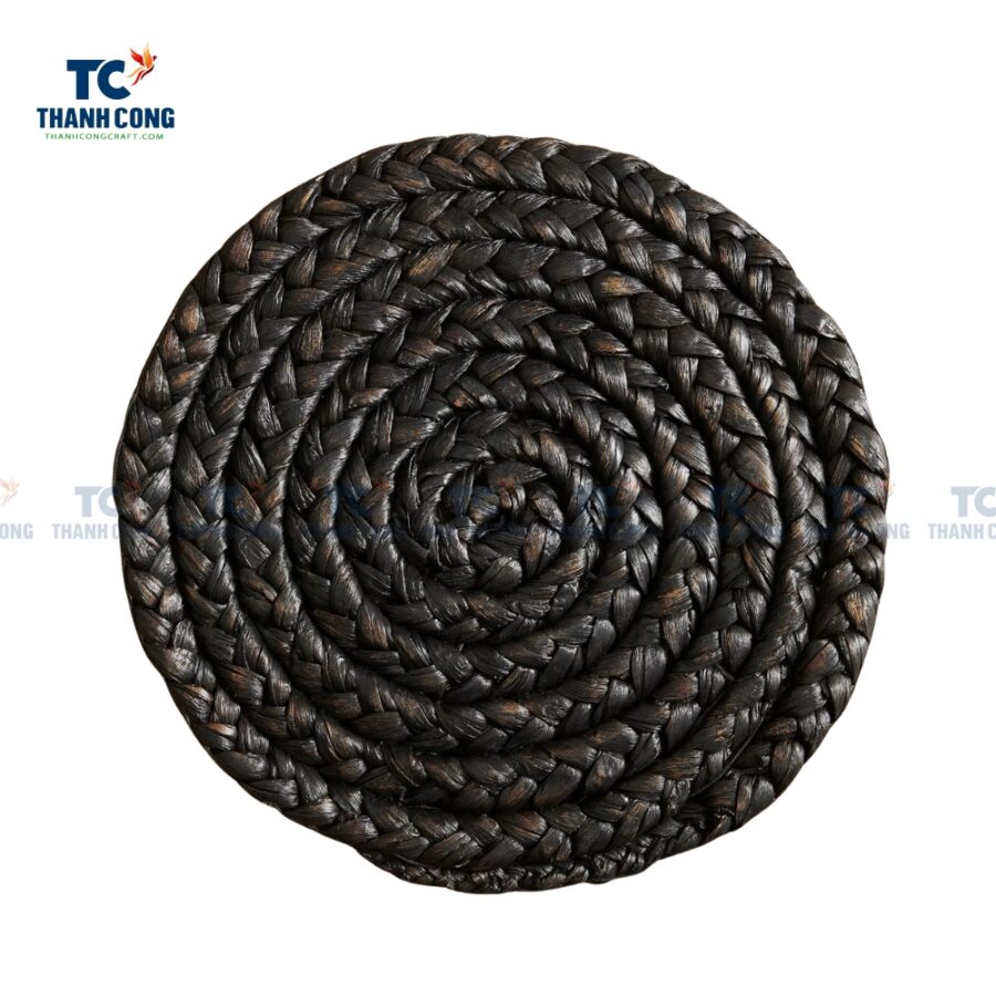 Round Black Water Hyacinth Placemats (TCKIT-24325)