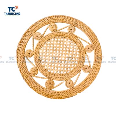 Round Woven Natural Rattan Placemat (TCKIT-24315)