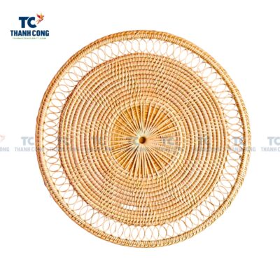 Round Woven Rattan Placemats (TCKIT-24294)