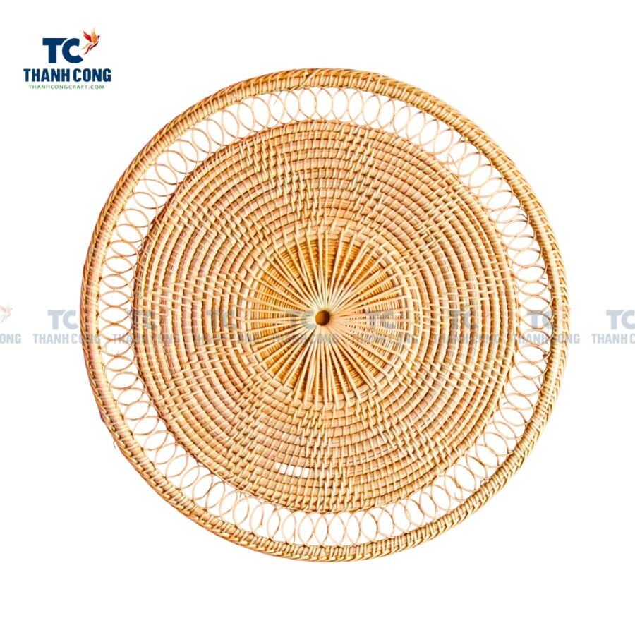 Round Woven Rattan Placemats (TCKIT-24294)
